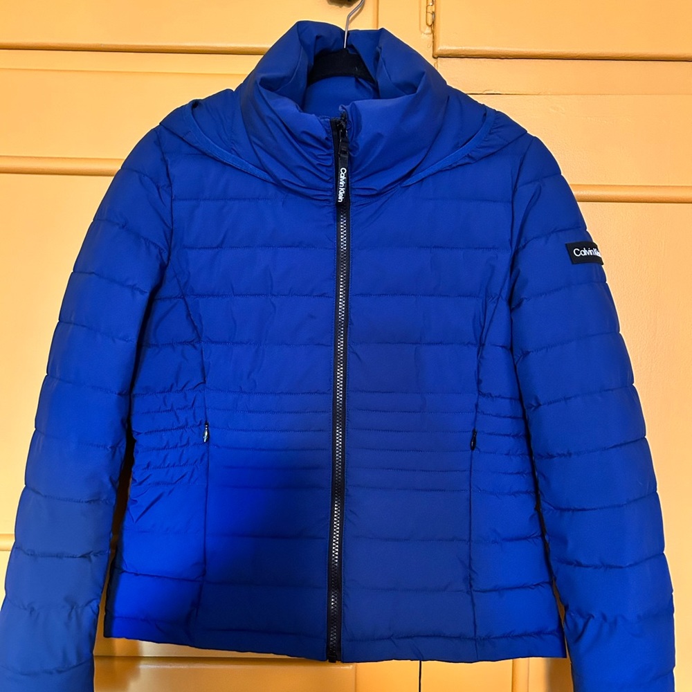 Calvin Klein Winter Jacket. Size XS. Cobalt Blue. Perfect!